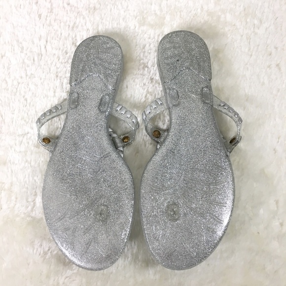 Jack Rogers Georgica Glitter Jelly Sandals Size 7 - Picture 5 of 8